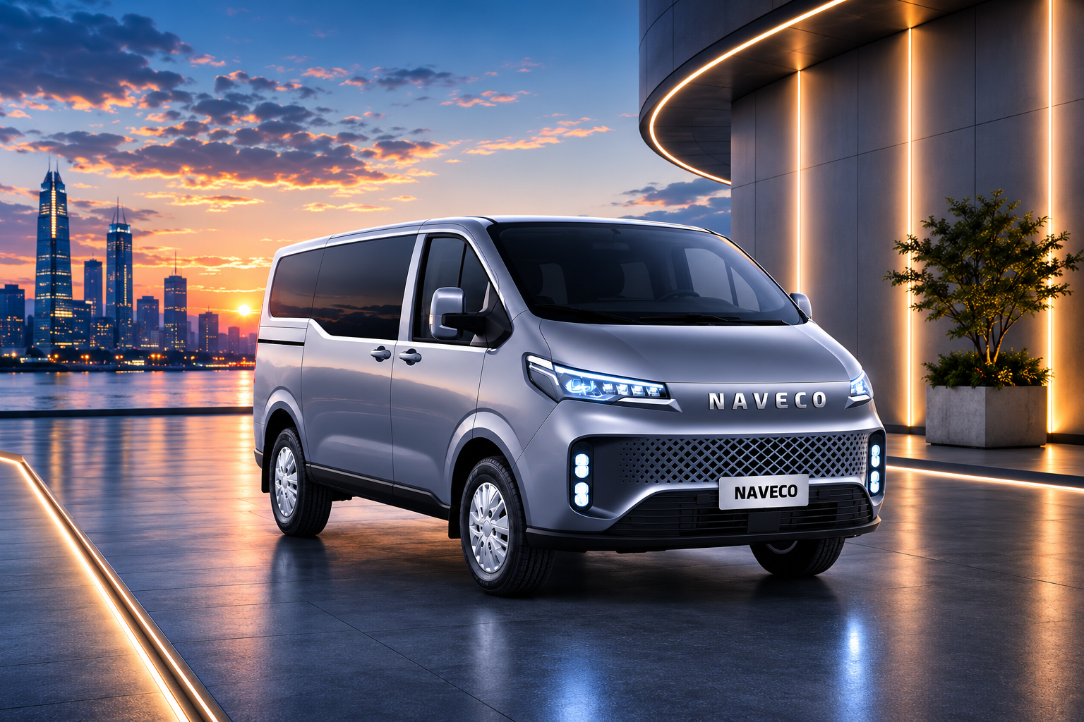 Iveco Fidato EB, vue trois-quarts avant